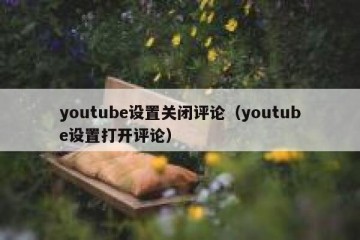 youtube设置关闭评论（youtube设置打开评论）