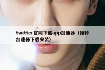 twitter官网下载app加速器（推特加速器下载安装）