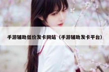 手游辅助低价发卡网站（手游辅助发卡平台）