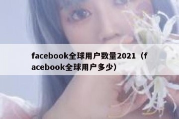 facebook全球用户数量2021（facebook全球用户多少）