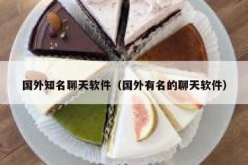 国外知名聊天软件（国外有名的聊天软件）