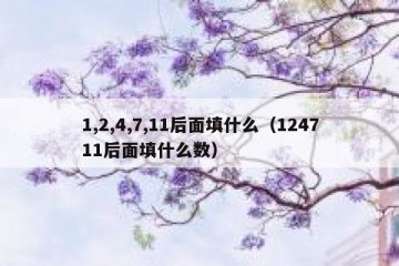 1,2,4,7,11后面填什么（124711后面填什么数）