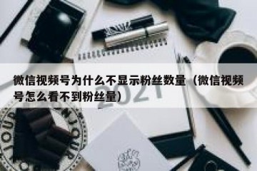 微信视频号为什么不显示粉丝数量（微信视频号怎么看不到粉丝量）
