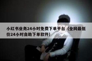 小红书业务24小时免费下单平台（全网最低价24小时自助下单软件）