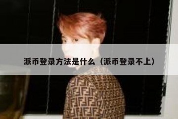 派币登录方法是什么（派币登录不上）