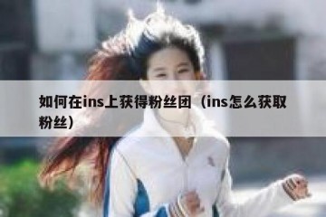 如何在ins上获得粉丝团（ins怎么获取粉丝）