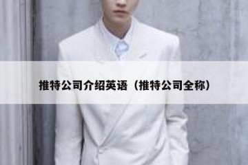 推特公司介绍英语（推特公司全称）