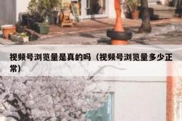 视频号浏览量是真的吗（视频号浏览量多少正常）