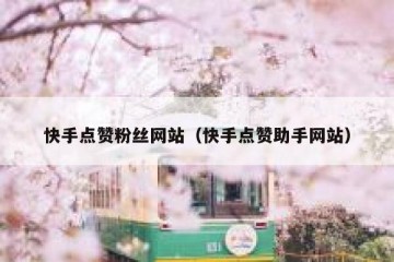 快手点赞粉丝网站（快手点赞助手网站）