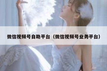 微信视频号自助平台（微信视频号业务平台）