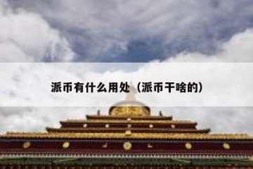 派币有什么用处（派币干啥的）