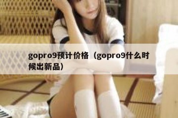 gopro9预计价格（gopro9什么时候出新品）