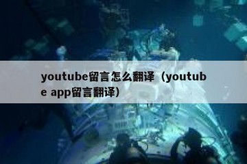 youtube留言怎么翻译（youtube app留言翻译）
