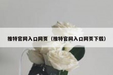 推特官网入口网页（推特官网入口网页下载）