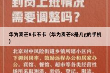 华为麦芒8卡不卡（华为麦芒8是几g的手机）