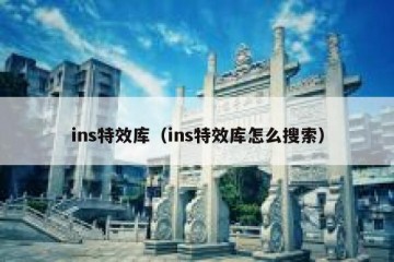 ins特效库（ins特效库怎么搜索）