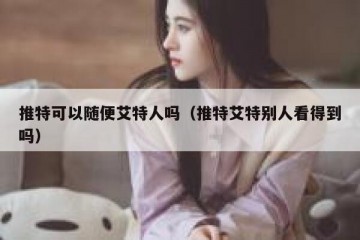 推特可以随便艾特人吗（推特艾特别人看得到吗）