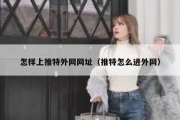 怎样上推特外网网址（推特怎么进外网）