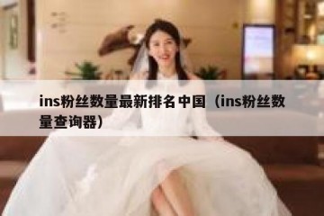 ins粉丝数量最新排名中国（ins粉丝数量查询器）
