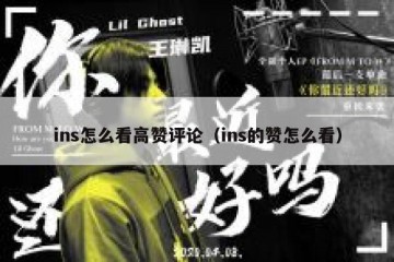 ins怎么看高赞评论（ins的赞怎么看）