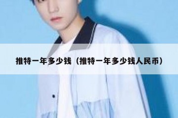 推特一年多少钱（推特一年多少钱人民币）