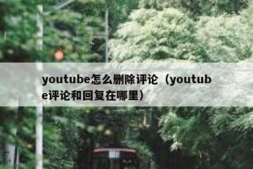 youtube怎么删除评论（youtube评论和回复在哪里）