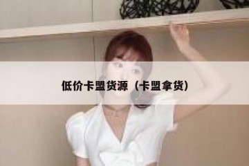 低价卡盟货源（卡盟拿货）