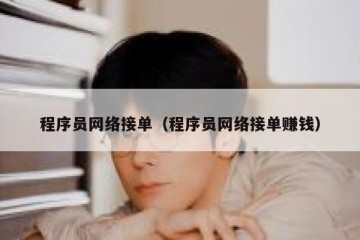 程序员网络接单（程序员网络接单赚钱）