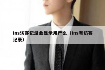 ins访客记录会显示用户么（ins有访客记录）