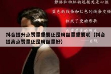 抖音提升点赞量重要还是粉丝量重要呢（抖音提高点赞量还是粉丝量好）