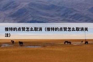 推特的点赞怎么取消（推特的点赞怎么取消关注）