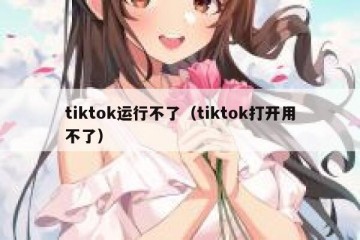 tiktok运行不了（tiktok打开用不了）