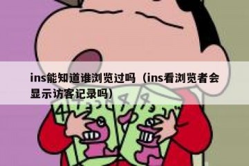 ins能知道谁浏览过吗（ins看浏览者会显示访客记录吗）