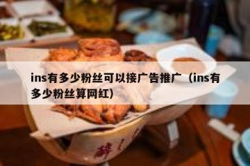 ins有多少粉丝可以接广告推广（ins有多少粉丝算网红）