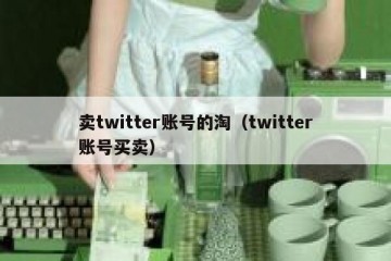 卖twitter账号的淘（twitter账号买卖）