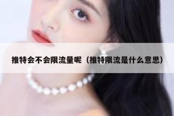 推特会不会限流量呢（推特限流是什么意思）