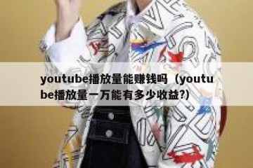 youtube播放量能赚钱吗（youtube播放量一万能有多少收益?）