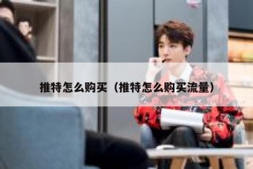 推特怎么购买（推特怎么购买流量）