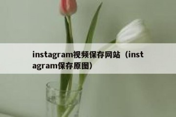 instagram视频保存网站（instagram保存原图）