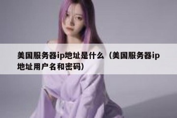 美国服务器ip地址是什么（美国服务器ip地址用户名和密码）