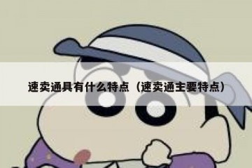 速卖通具有什么特点（速卖通主要特点）