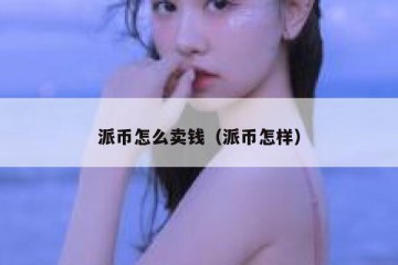派币怎么卖钱（派币怎样）