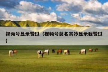 视频号显示赞过（视频号莫名其妙显示我赞过）