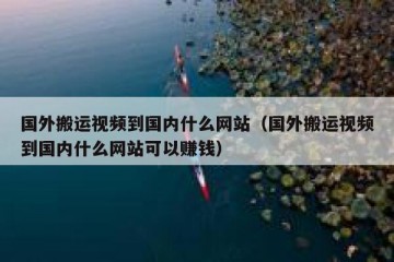 国外搬运视频到国内什么网站（国外搬运视频到国内什么网站可以赚钱）