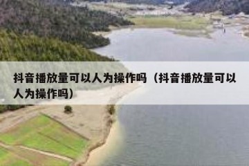 抖音播放量可以人为操作吗（抖音播放量可以人为操作吗）