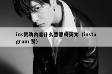ins赞助内容什么意思呀英文（instagram 赞）