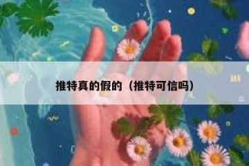 推特真的假的（推特可信吗）