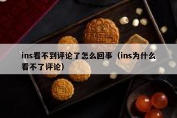 ins看不到评论了怎么回事（ins为什么看不了评论）
