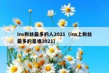 ins粉丝最多的人2021（ins上粉丝最多的是谁2021）