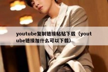 youtube复制链接粘贴下载（youtube链接加什么可以下载）